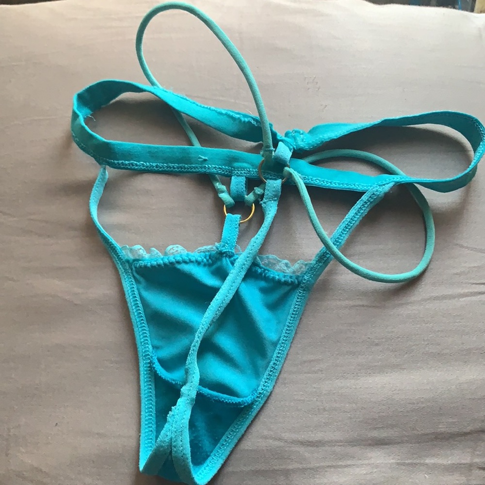 Sexy Kink Micro Panties Cross Bandage Women High Waist Seamless Thong